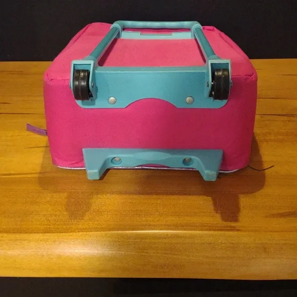 Vintage Nickelodeon Dora The Explorer Rolling Suitcase with Pink and‎ Purple - Picture 5 of 7